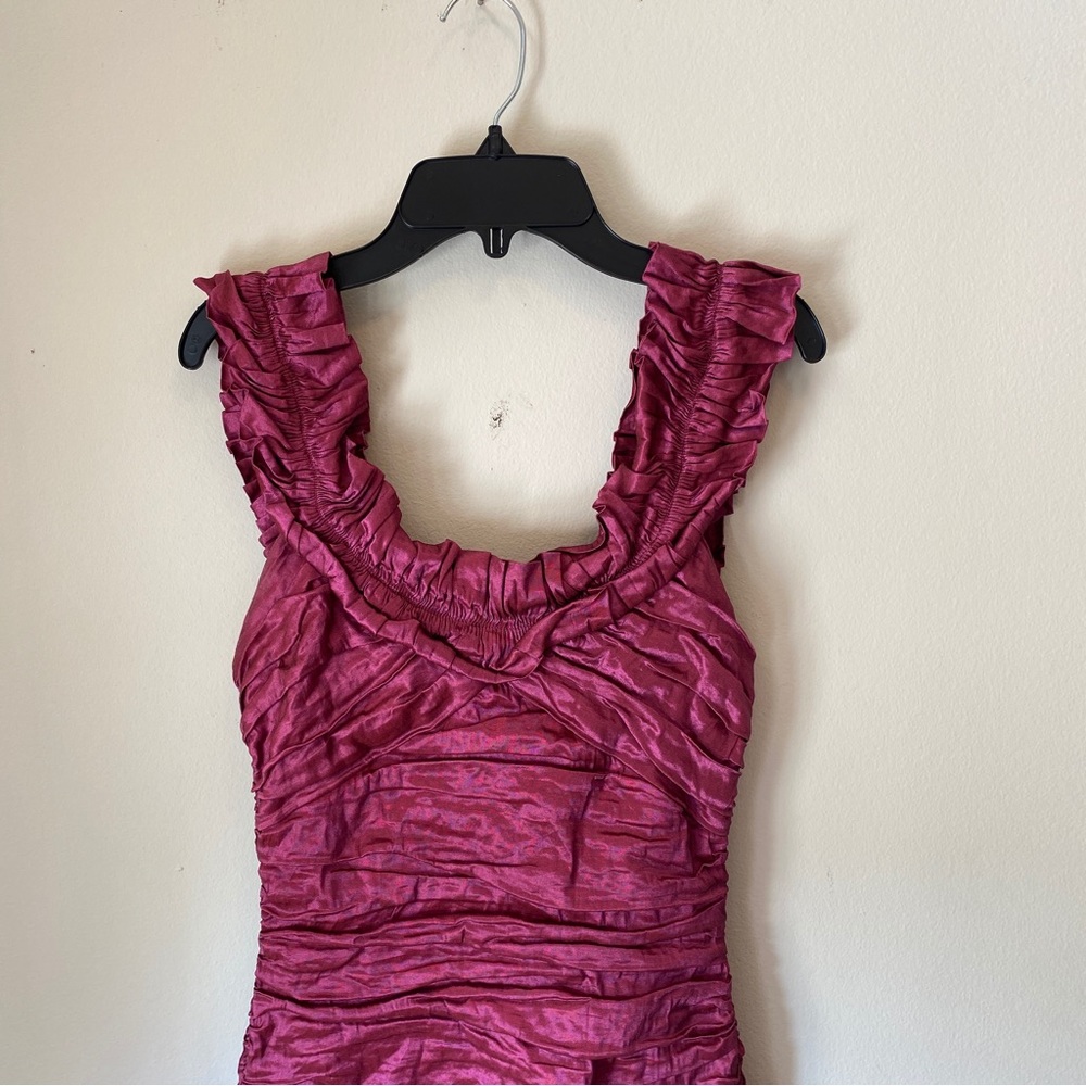 BCBGMAXAZRIA Silk Cocktail Dress - Picture 2 of 9